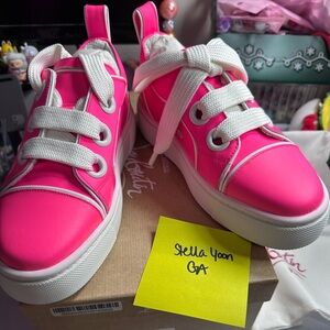 Christian Louboutin Kids Pink Sneakers